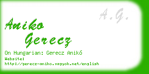 aniko gerecz business card